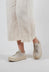 Lace Up Chunky Sole Pumps in London Magnolia
