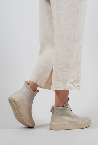 Zip Front Boots in London Magnolia