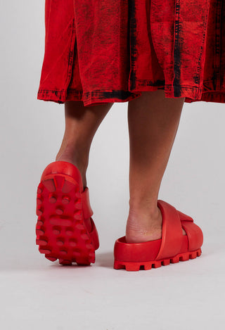 Cleated Sole Sandals in Gasoline Spritz Aperol