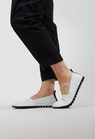 Flat Shoes in Gasoline Bianco Ottico