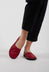 Flat Shoes in Gasoline Rosso
