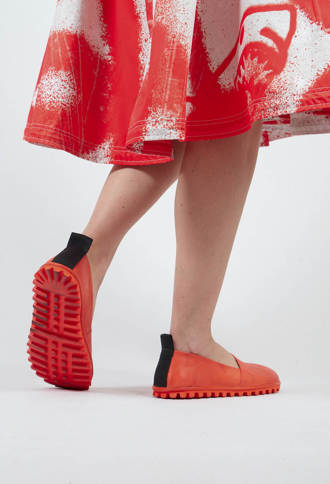 Flat Shoes in Gasoline Spritz Aperol