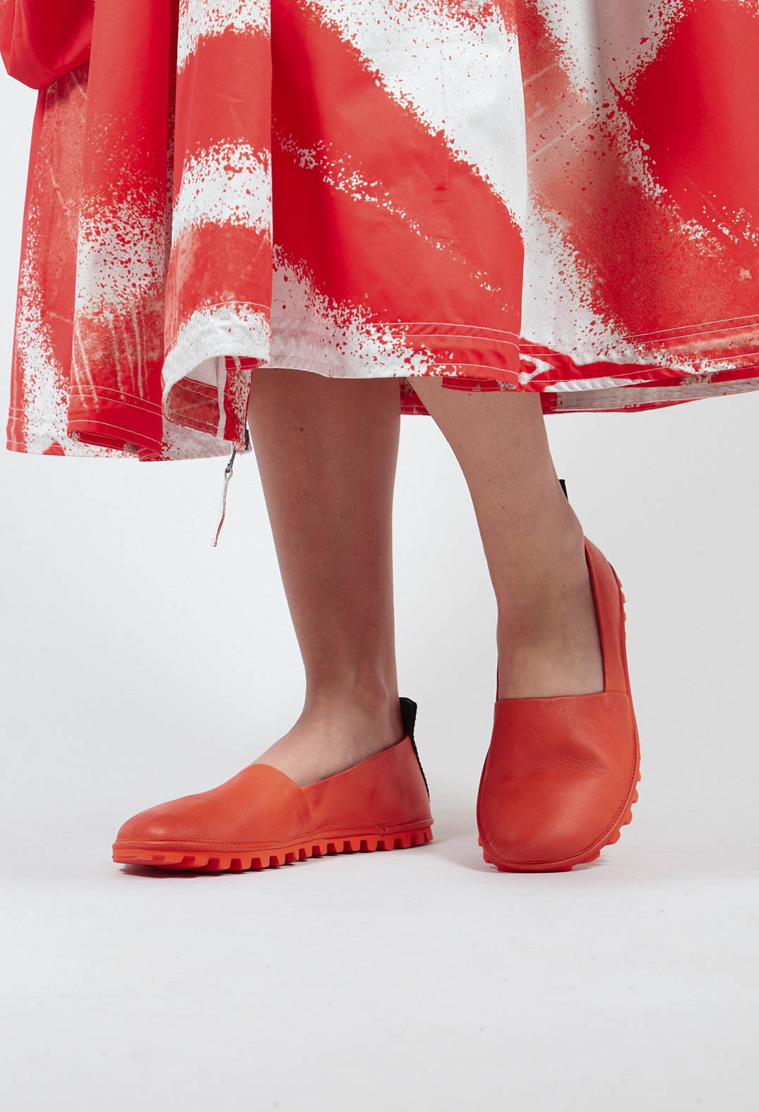 Flat Shoes in Gasoline Spritz Aperol