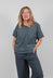 Round Neck Blouse in Asfalto