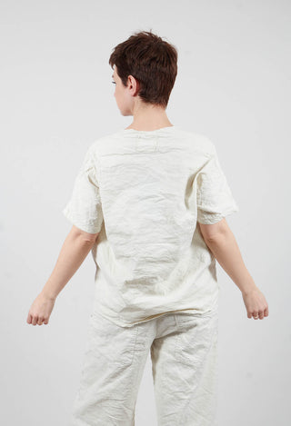 Round Neck Blouse in Chalk