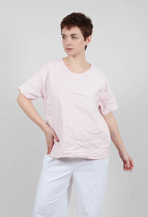 Round Neck Blouse in Rosa