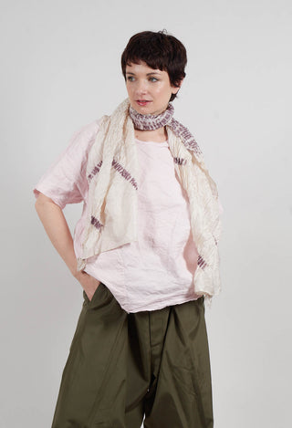 Round Neck Blouse in Rosa