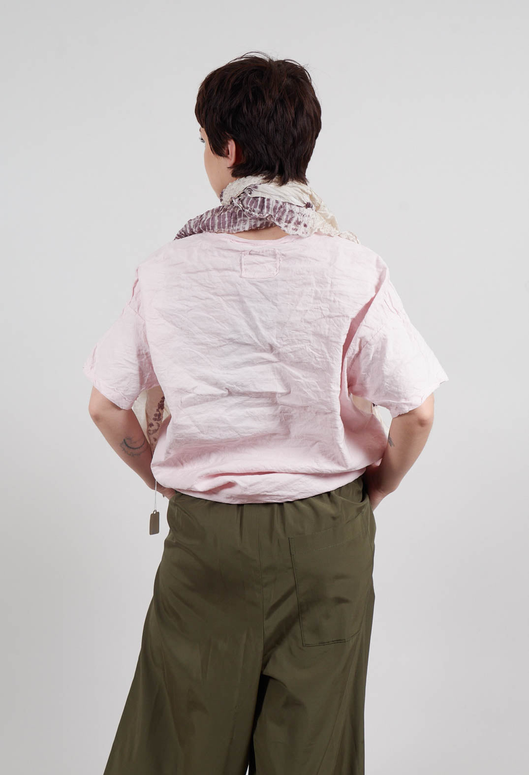 Round Neck Blouse in Rosa