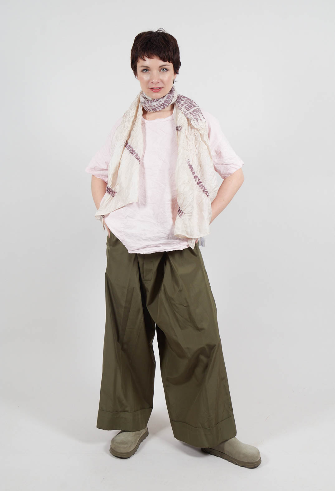 Round Neck Blouse in Rosa
