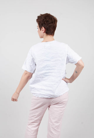 Round Neck Blouse in White