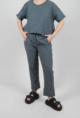 Straight Leg Pants in Asfalto