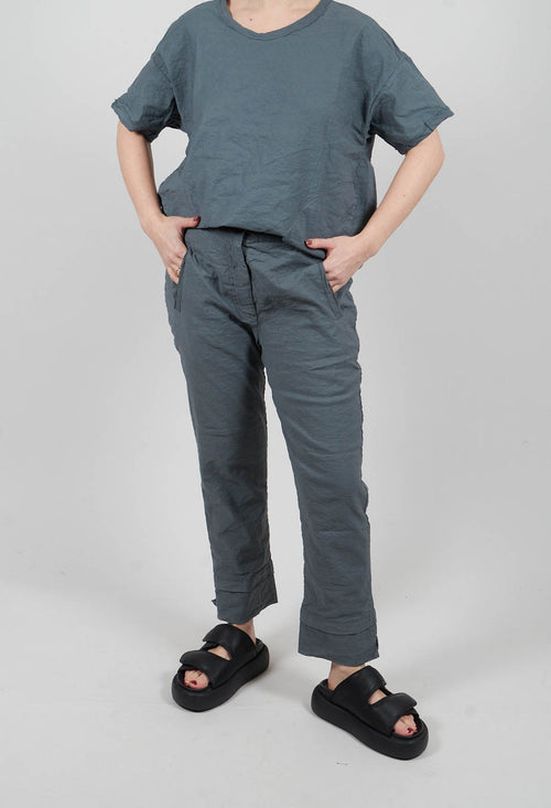 Straight Leg Pants in Asfalto