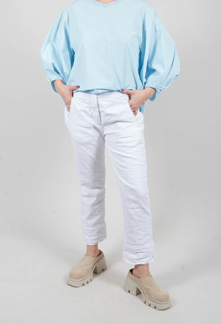 Straight Leg Pants in White