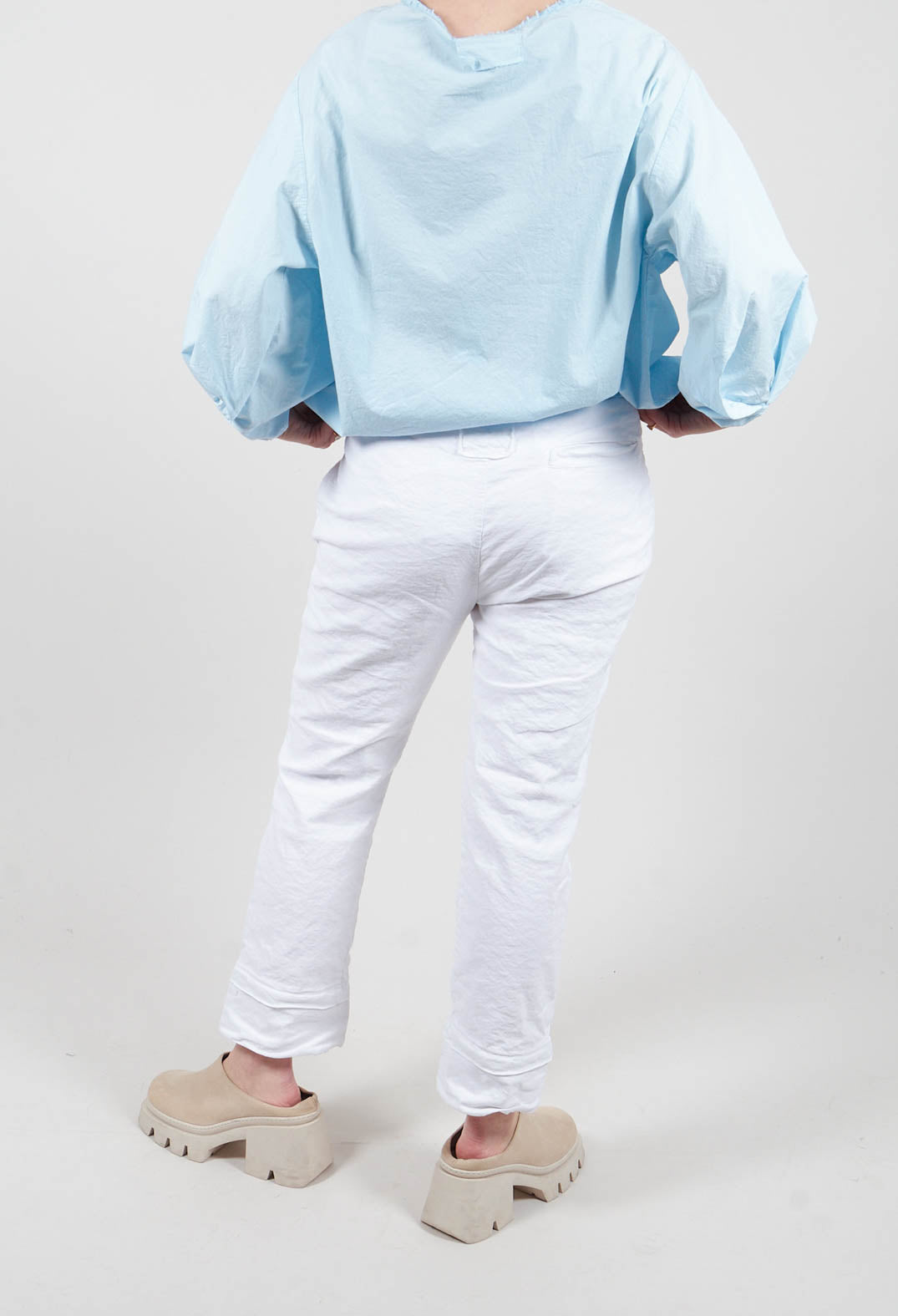 Straight Leg Pants in White