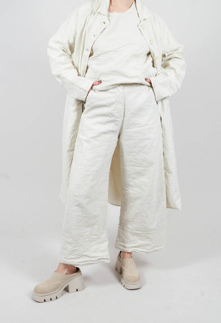 Extra Wide Leg Pants in Chalk