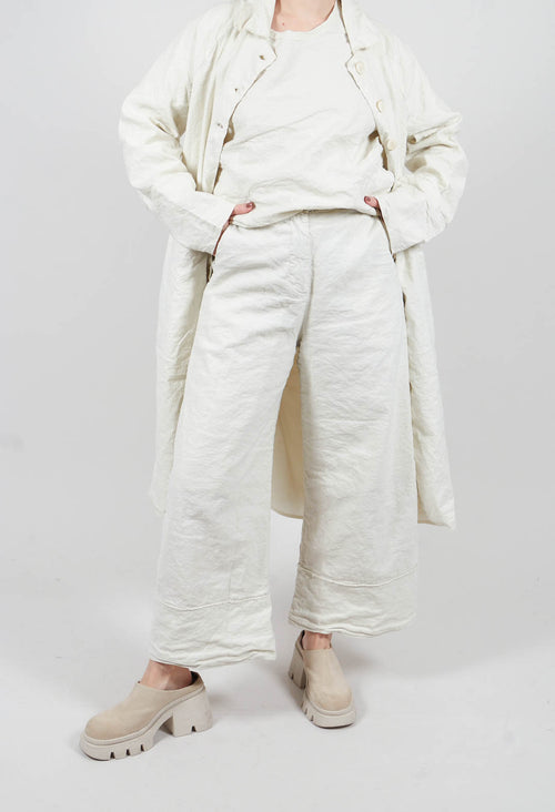 Extra Wide Leg Pants in Chalk