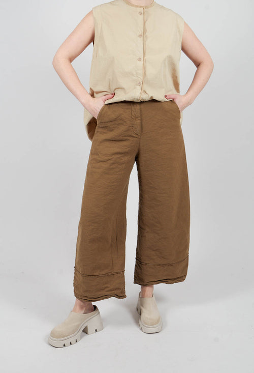 Extra Wide Leg Pants in Legno