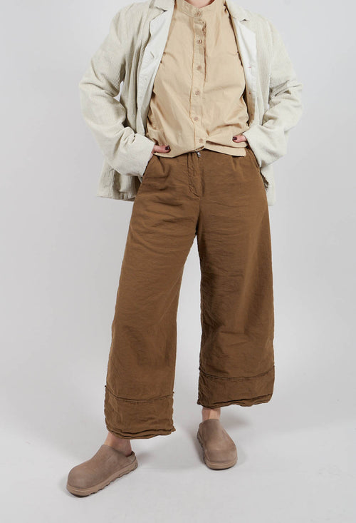 Extra Wide Leg Pants in Legno
