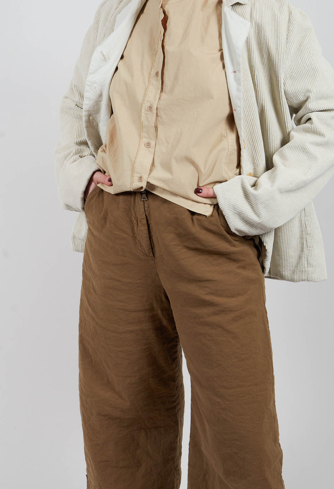 Extra Wide Leg Pants in Legno