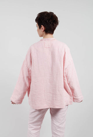 Stand Collar Jacket in Rosa