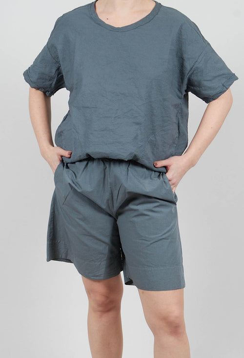 Chino Style Shorts in Asfalto