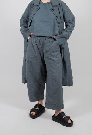 Cropped Trousers in Asfalto