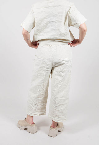 Cropped Trousers in Chalk