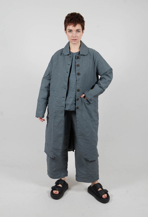 Long Coat in Asfalto