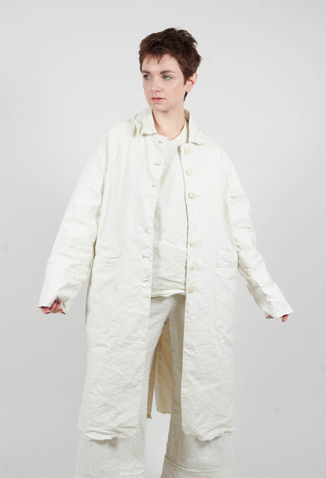 Long Coat in Chalk