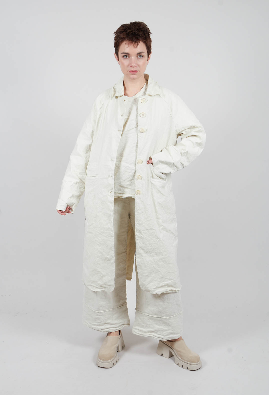 Long Coat in Chalk