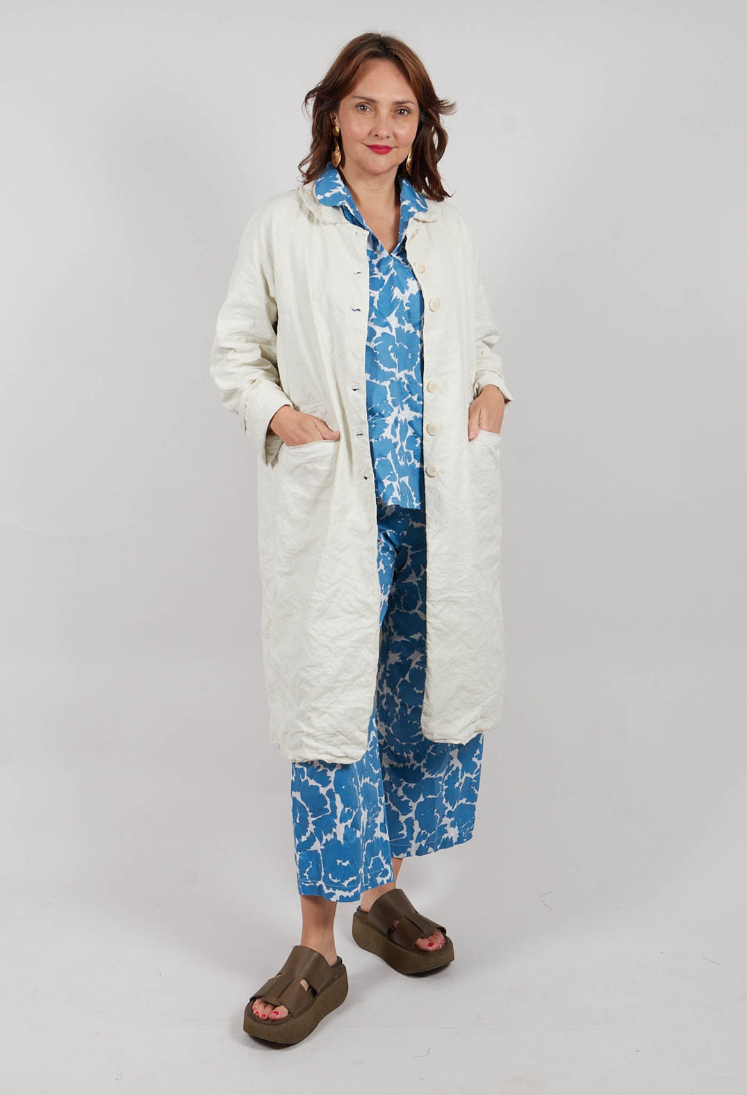 Long Coat in Chalk