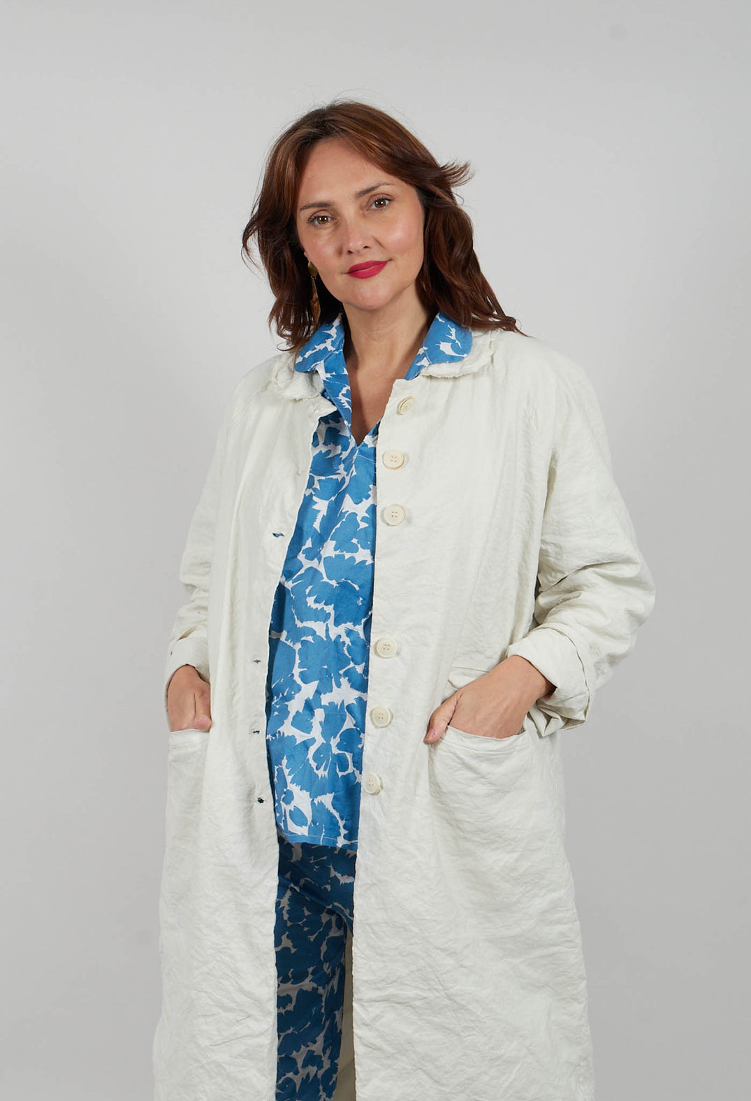 Long Coat in Chalk