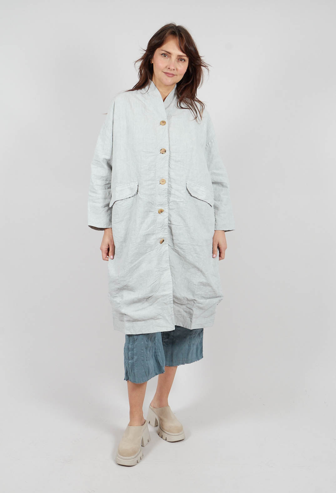 Corinne Coat in Pearl