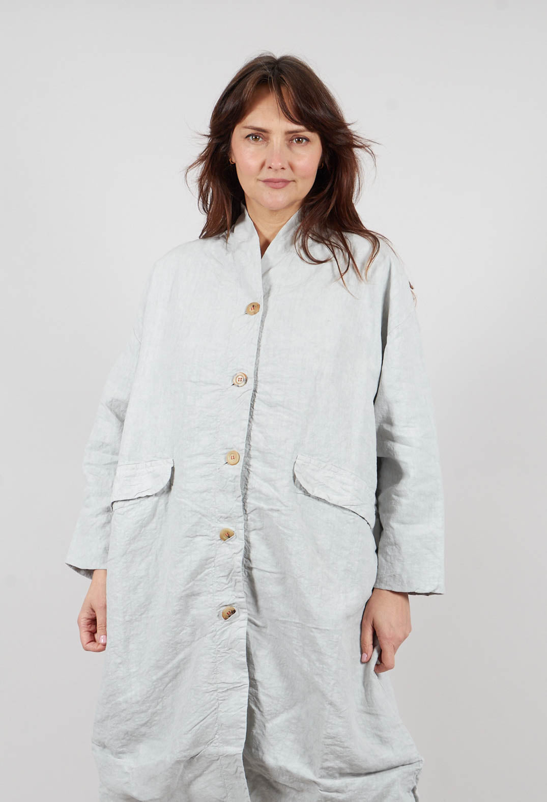 Corinne Coat in Pearl