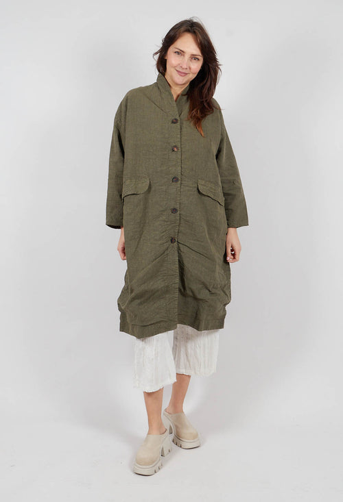 Corinne Coat in Military