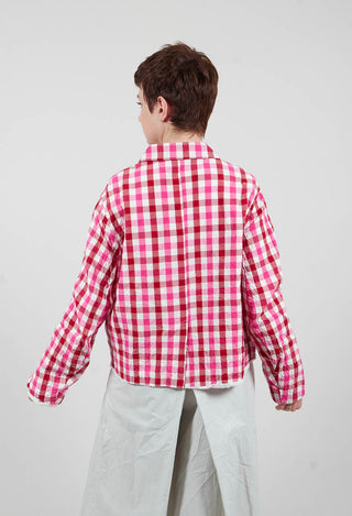 Juliana Jacket in Red and Pink