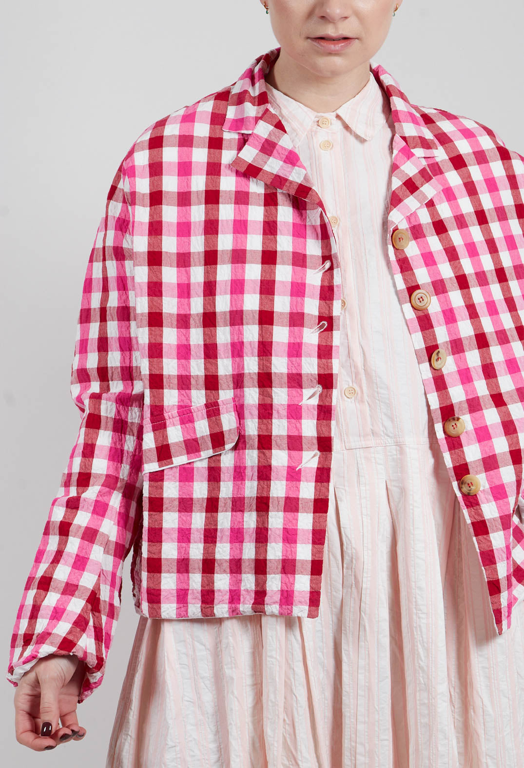 Juliana Jacket in Red and Pink