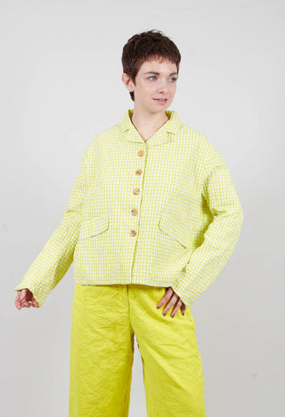 Juliana Jacket in Lime Check