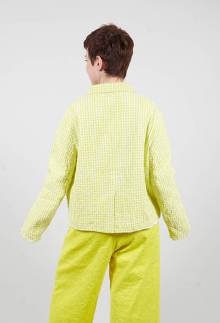 Juliana Jacket in Lime Check