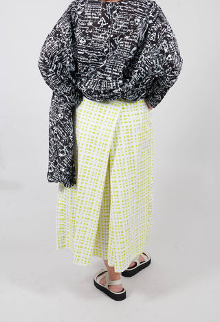Paisley Trousers  in Lime Check