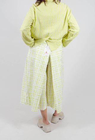 Paisley Trousers  in Lime Check