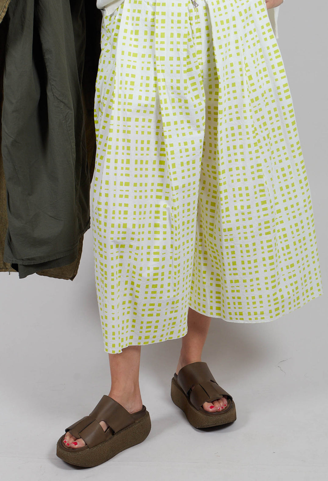 Paisley Trousers  in Lime Check