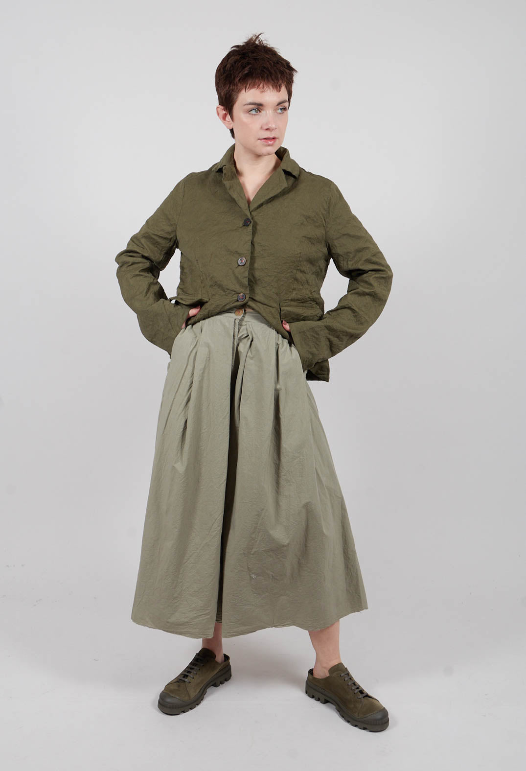 Paisley Skirt/Trousers in Khaki
