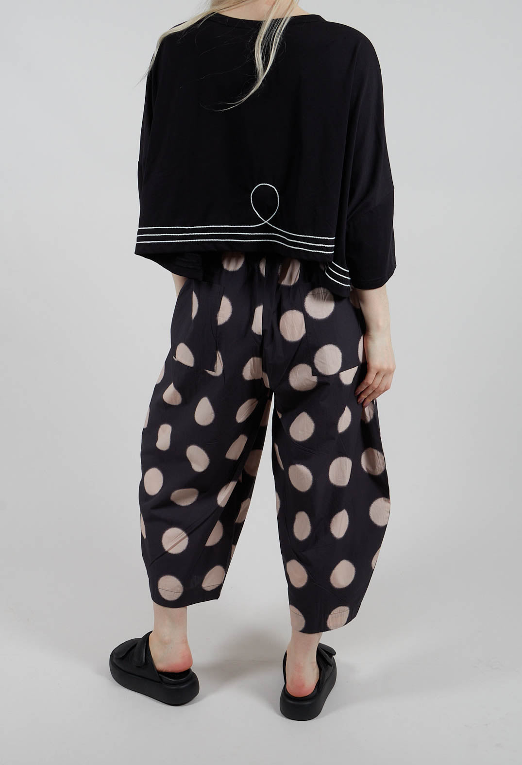 Ora Trouers in Black Dot