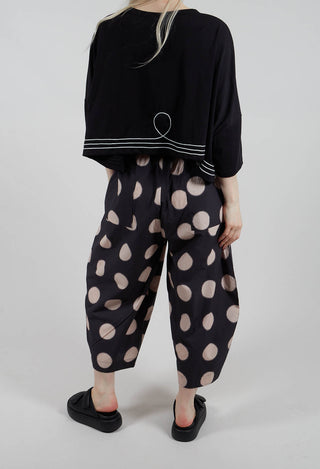 Ora Trouers in Black Dot