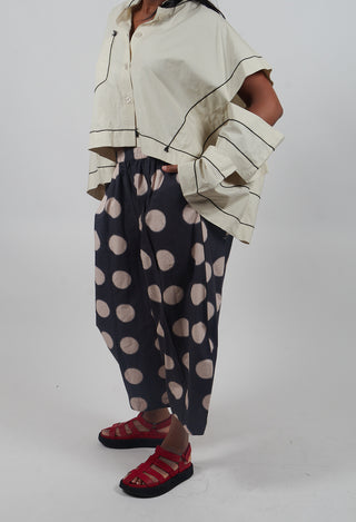 Ora Trouers in Black Dot
