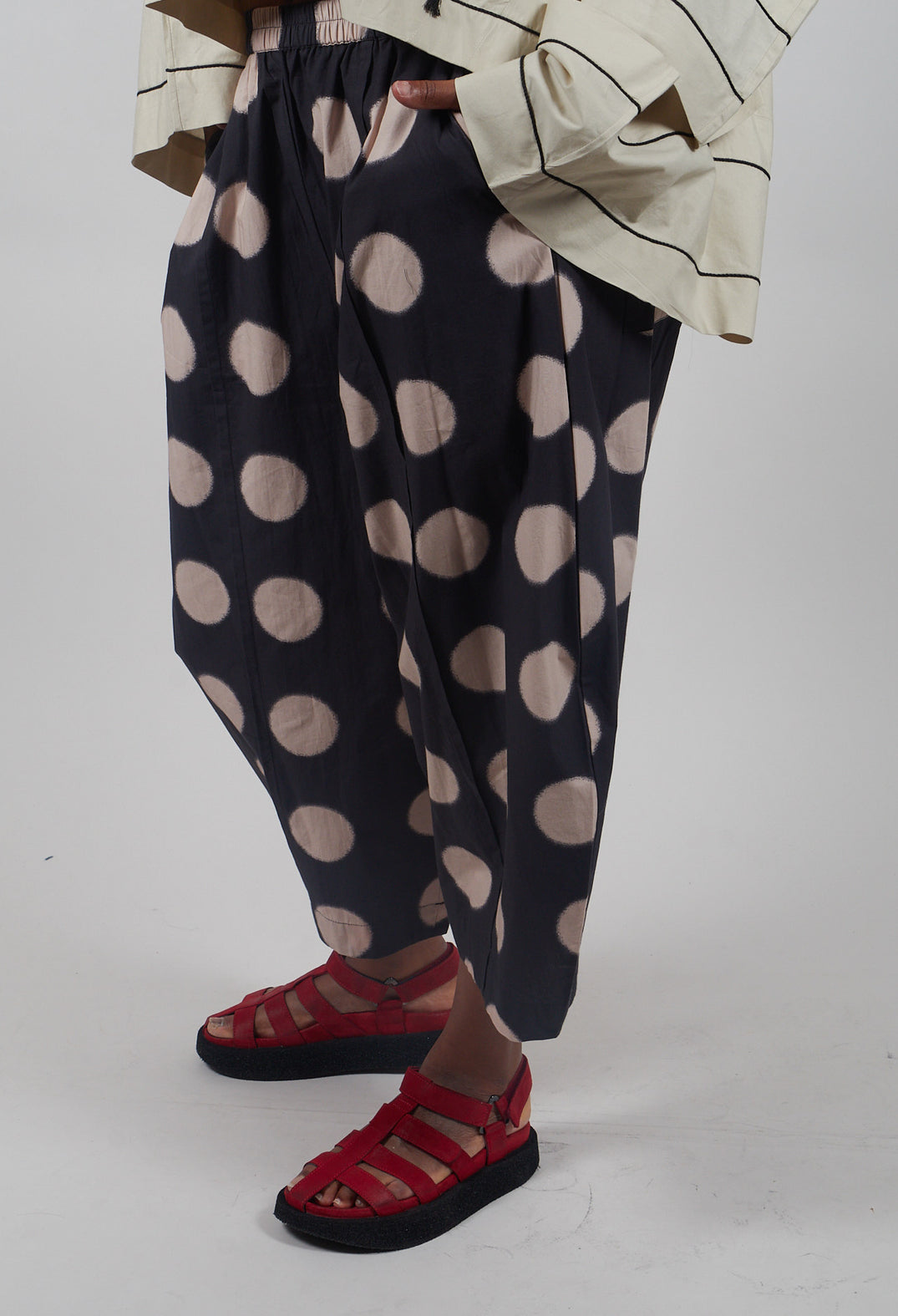 Ora Trouers in Black Dot