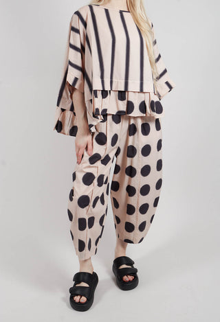 Ora Trouers in Stone Dot