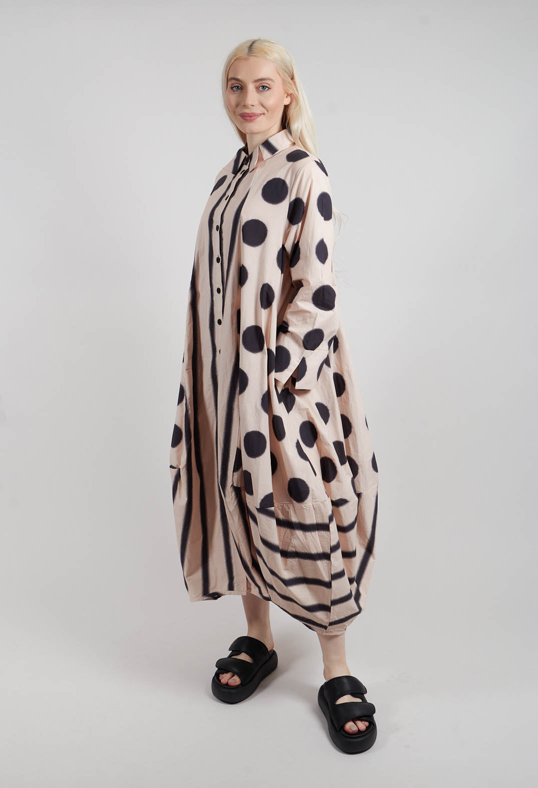 Vela Dress in Stone