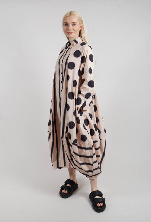 Vela Dress in Stone